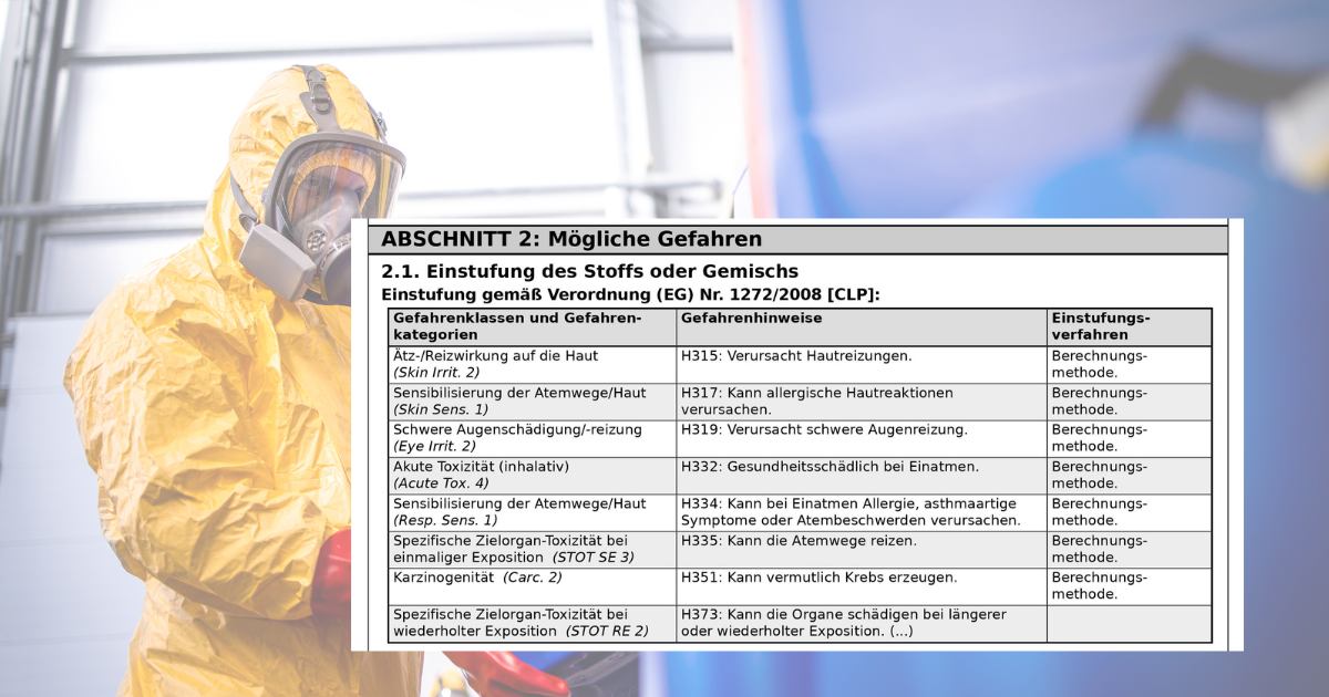 gefahrstoff anhand des sdb erkennen