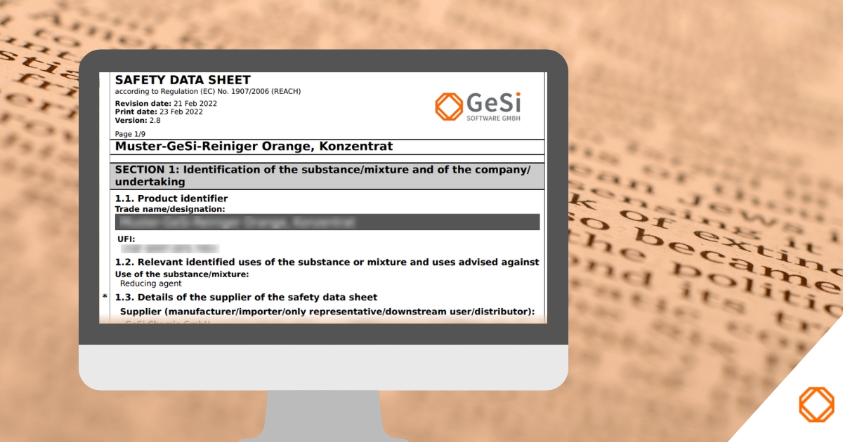 Die Anforderungen an das Sicherheitsdatenblatt